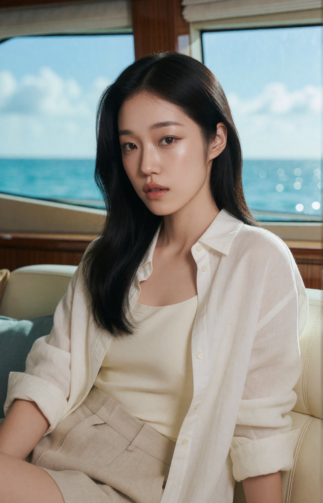 luxury beauty fashion editorial,  breathtakingly beautiful young Korean woman,  chic modern city muse by EclipseKww on Ten...