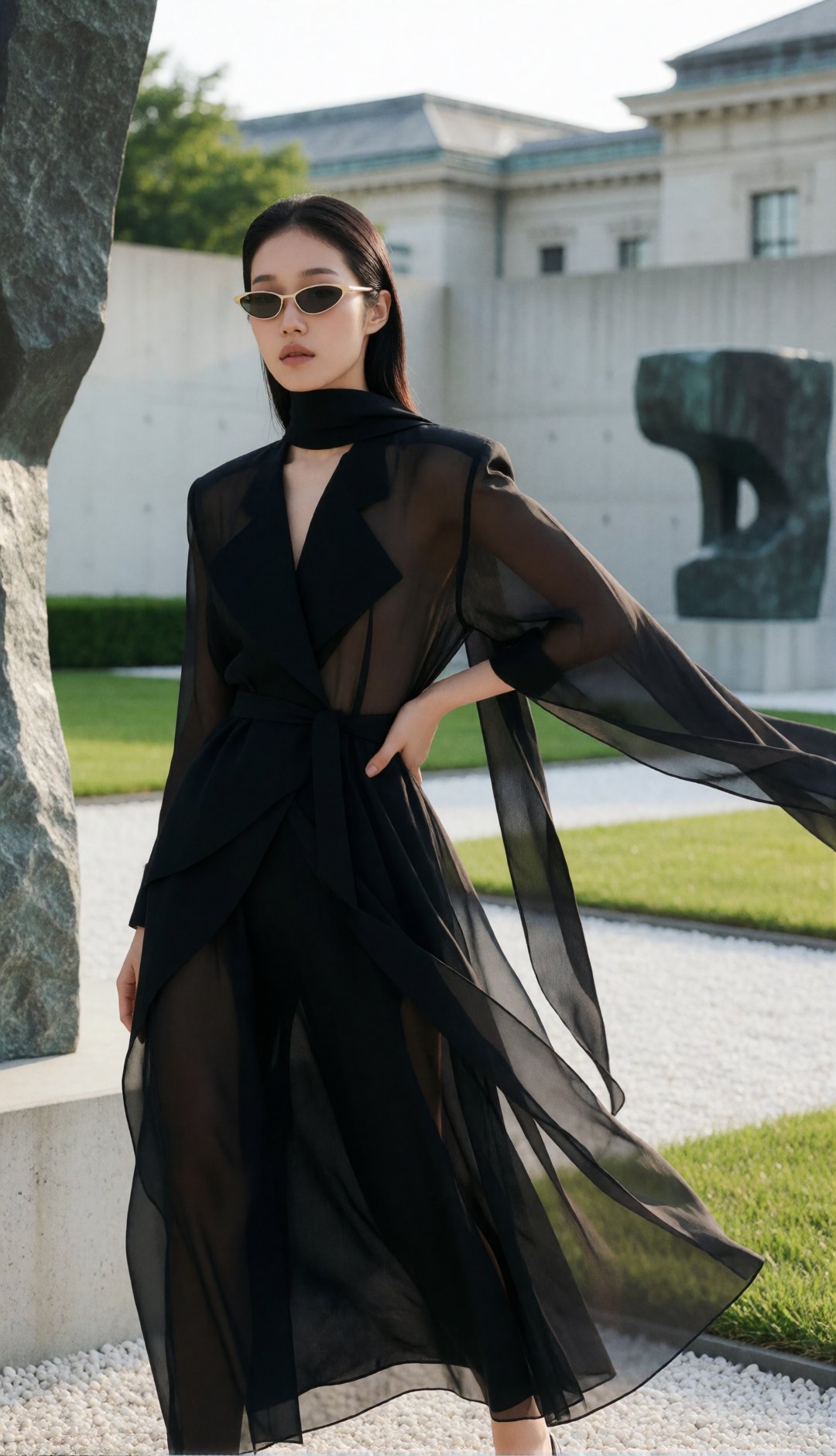 luxury high-fashion editorial,  breathtakingly beautiful young Korean woman,  chic modern city muse by EclipseKww on Tenso...