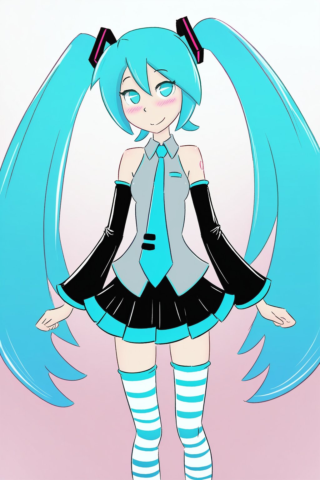 (ccnart),  1girl,  hatsune miku by MasteRaccoonMan on Tensor.Art
