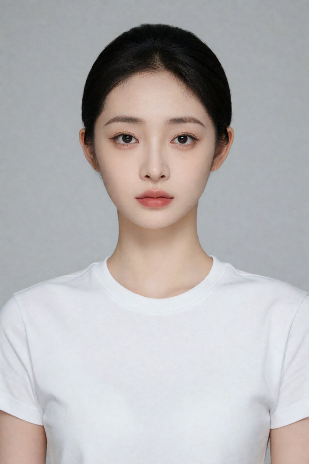 照片中是一位年轻的亚洲女性,  她端正身姿,  正视镜头 by 让AI更感性 on Tensor.Art
