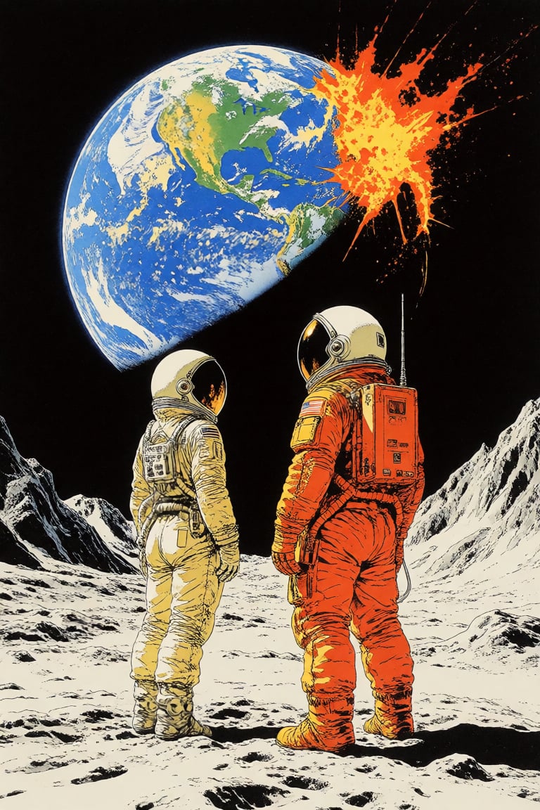 masterpiece,  best quality,  a man and a woman wearing space helmets by Invisidude on Tensor.Art