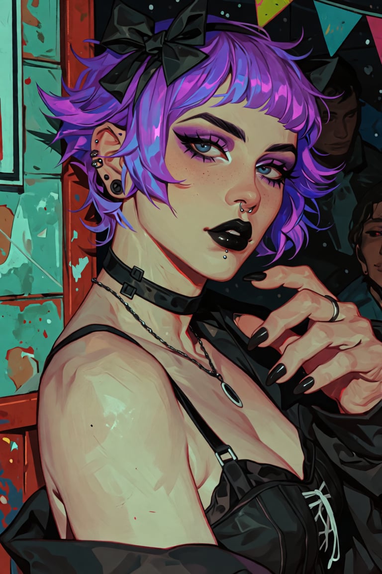 female focus,  solo,  pixie cut by PinkCotton 🎐 on Tensor.Art