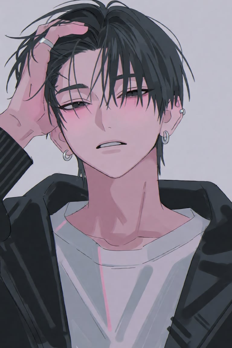 solo,  looking at viewer,  short hair by 小纸条 on Tensor.Art