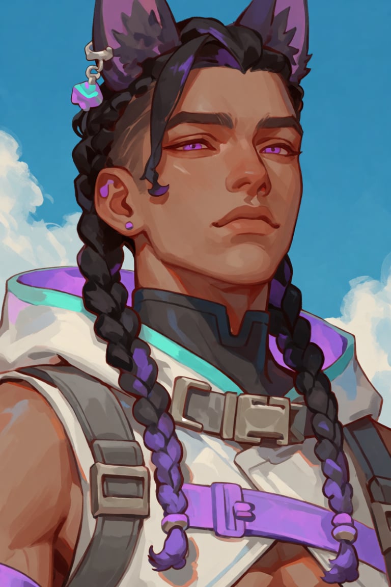 Man,  solo,  braids by PinkCotton 🎐 on Tensor.Art