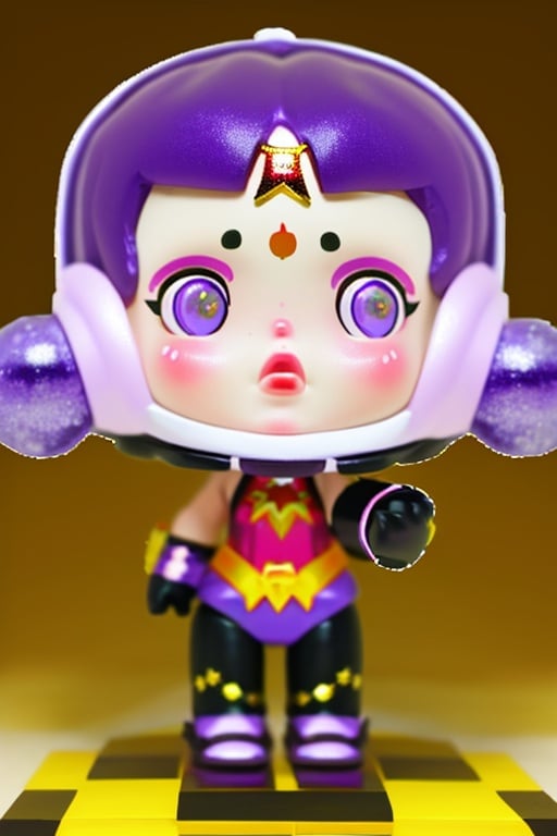 sp,chibi, 1girl, standing, purple eyes, standing, wonder woman, best quality,masterpiece, detailed,16k,beautiful detailed face,beautiful detailed eyes,solo,