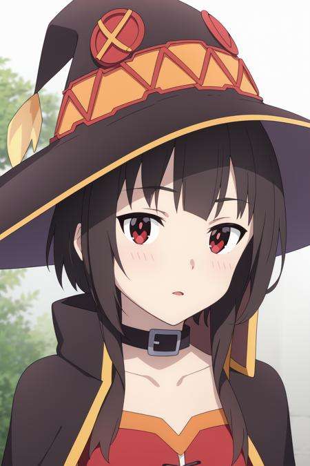 Megumin<lora:meguminV3:0.7>masterpiece, best quality,passport photo