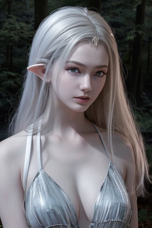 looking at viewer,1girl,<lora:jingling-000011:1>,jingling,film photography,Forest,Silver Hair,solo, Best quality, masterpiece, ultra high res, (photorealistic:1.4), <lora:FilmGirl 胶片风 LoRA--全新VELVIA版本_2.0:0.8>,