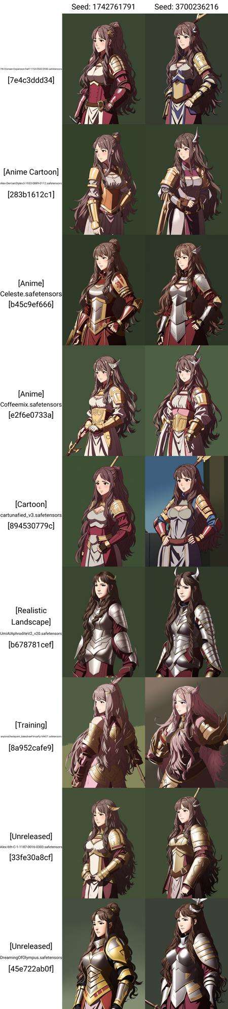 FE13, FE13-Style, Fire Emblem, Fire Emblem Awakening, angry, Sumia (Fire Emblem), Sumia (Fire Emblem: Awakening), 1girl, solo, long hair, armor, weapon, brown hair, breastplate, polearm, hair ornament, gauntlets, shoulder armor, pauldrons, upper body, brown eyes, boobplate, Sumia (Fire Emblem), Sumia (Fire Emblem: Awakening)