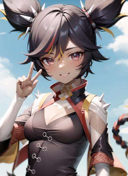 xinyandef,  upper body,  smile by Numeratic on Tensor.Art