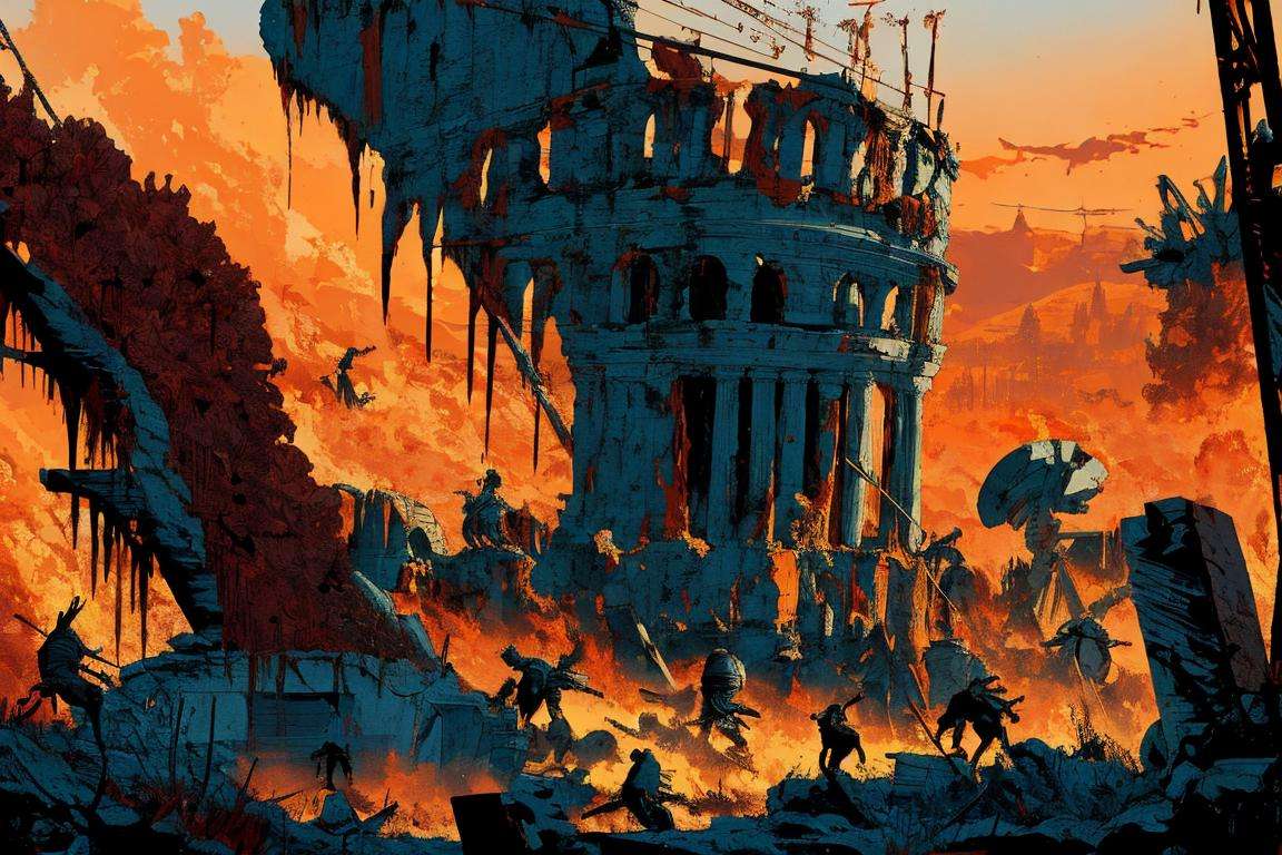 battle of rome,  spartan,  bloody by Brasileiro Tarado on Tensor.Art