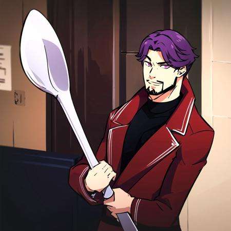 1boy,  solo,  purple hair by Y_X on Tensor.Art