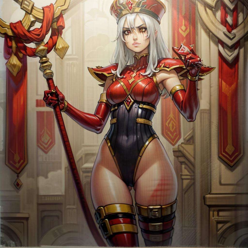 masterpiece,  highres,  red background by Konan on Tensor.Art