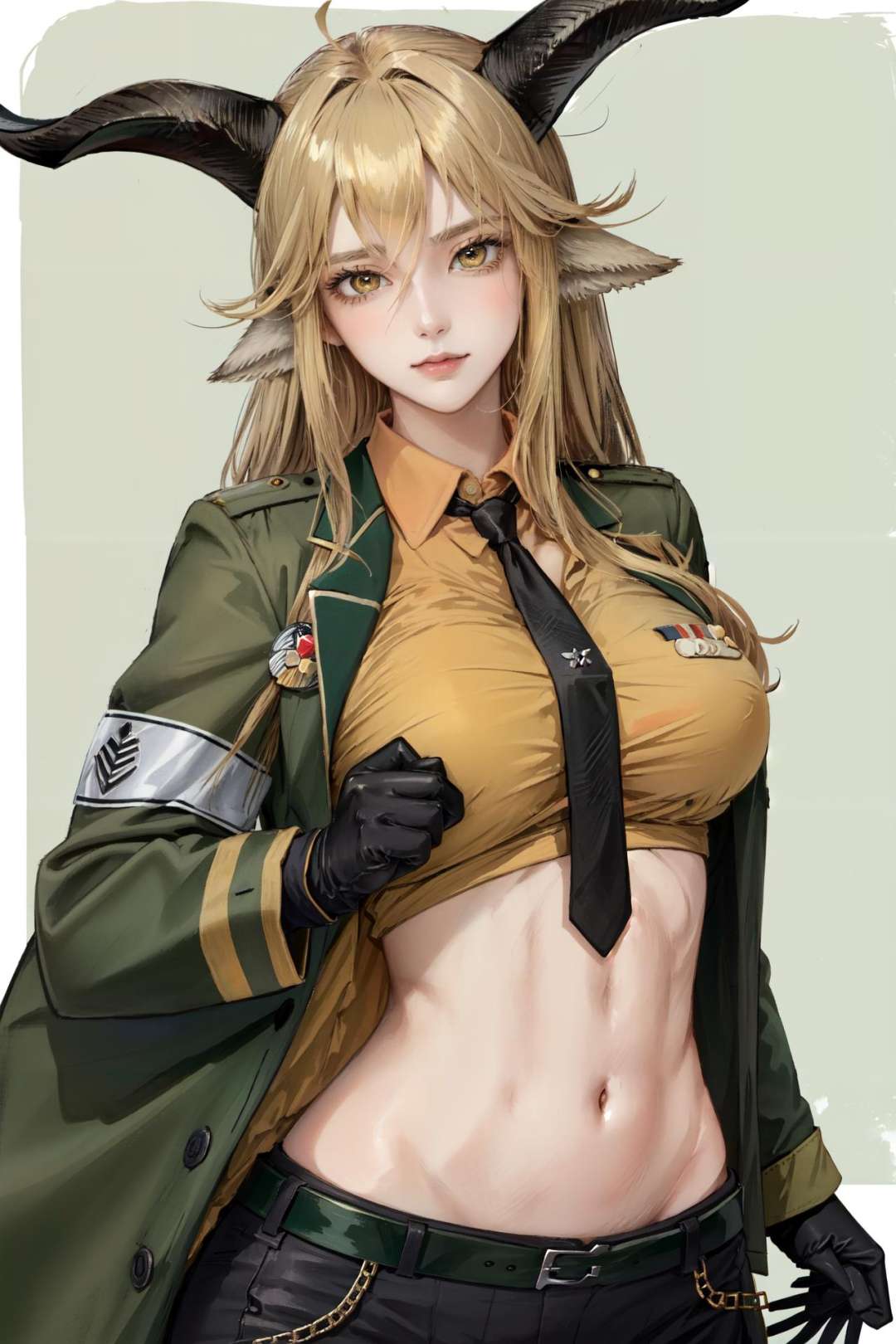 degenbrecher(arknights),  necktie,  groin by Goofy Ai on Tensor.Art