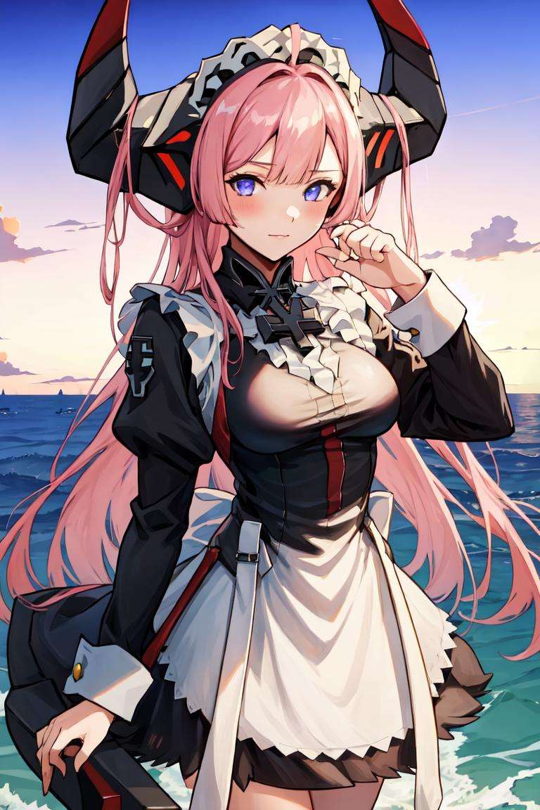 masterpiece, best quality, looking at viewer, 1girl, solo, <lora:prinzrupprecht-al-richy-v1:0.8> prinz rupprecht \(azur lane\), <lora:FEFatesMaid_v1:1> fates maid, maid headdress, iron cross