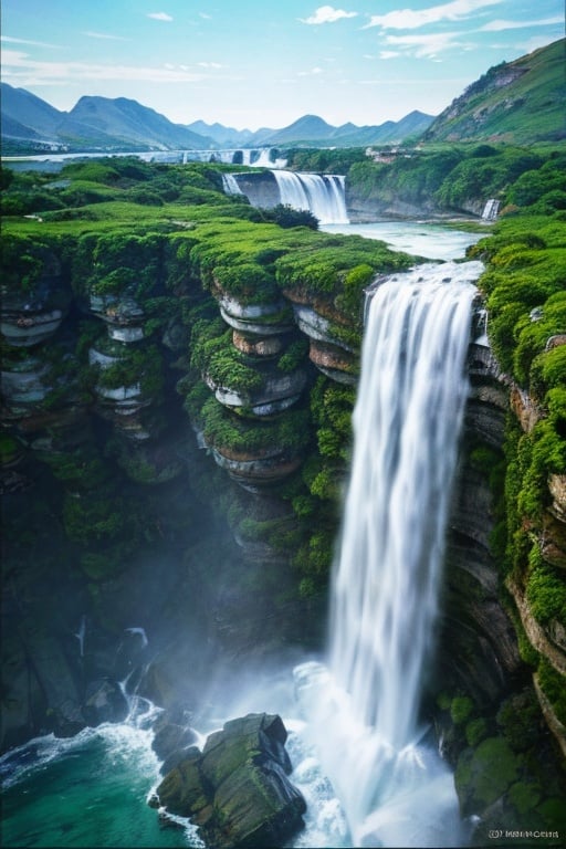 ,wdw kehuanfeng,Light,AARG_aerial-000018,bj_Fault art,east_asian_architecture, <lora:waterfall:0.8>waterfal