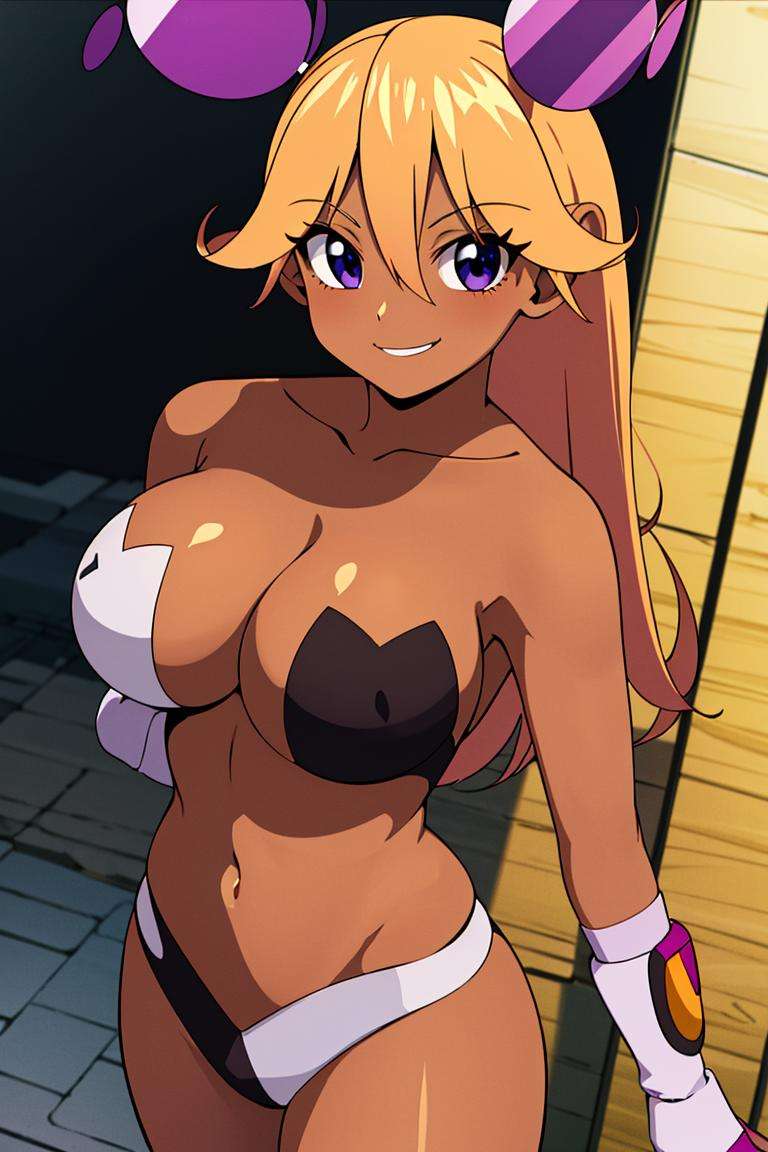 ((masterpiece,best quality)), absurdres,<lora:MyuMyu_Mahou_Yuugi:0.7>, MyuMyu_Mahou_Yuugi, 1girl, solo, smug, smile, blushing, (curvy:1), (wide hips:1),solo, smiling, looking at viewer, cowboy shot,cinematic composition, dynamic pose,