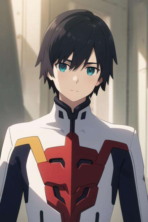 masterpiece, best quality, high quality, 1boy, solo, male focus, looking at viewer, upper body, <lora:hiro_franxx:0.70>, hiro_franxx,