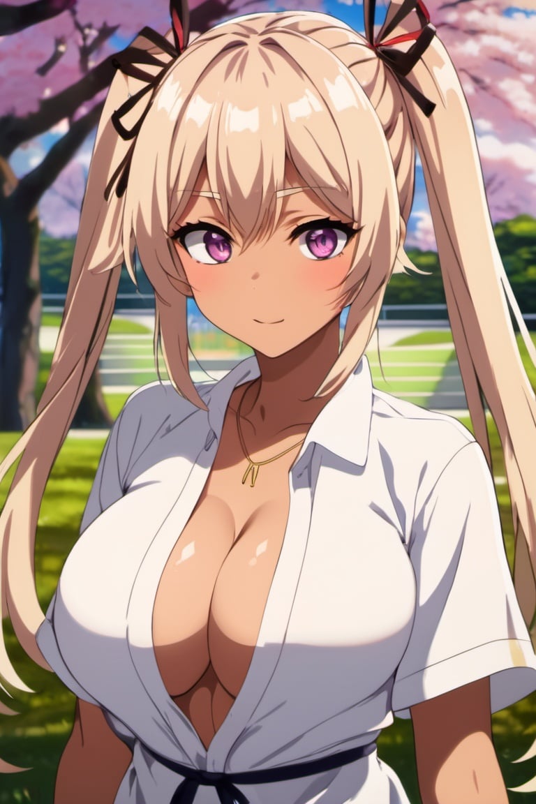 beautiful woman with bright blonde hair,  dankini,  twin braids by Carmeninkunming on Tensor.Art