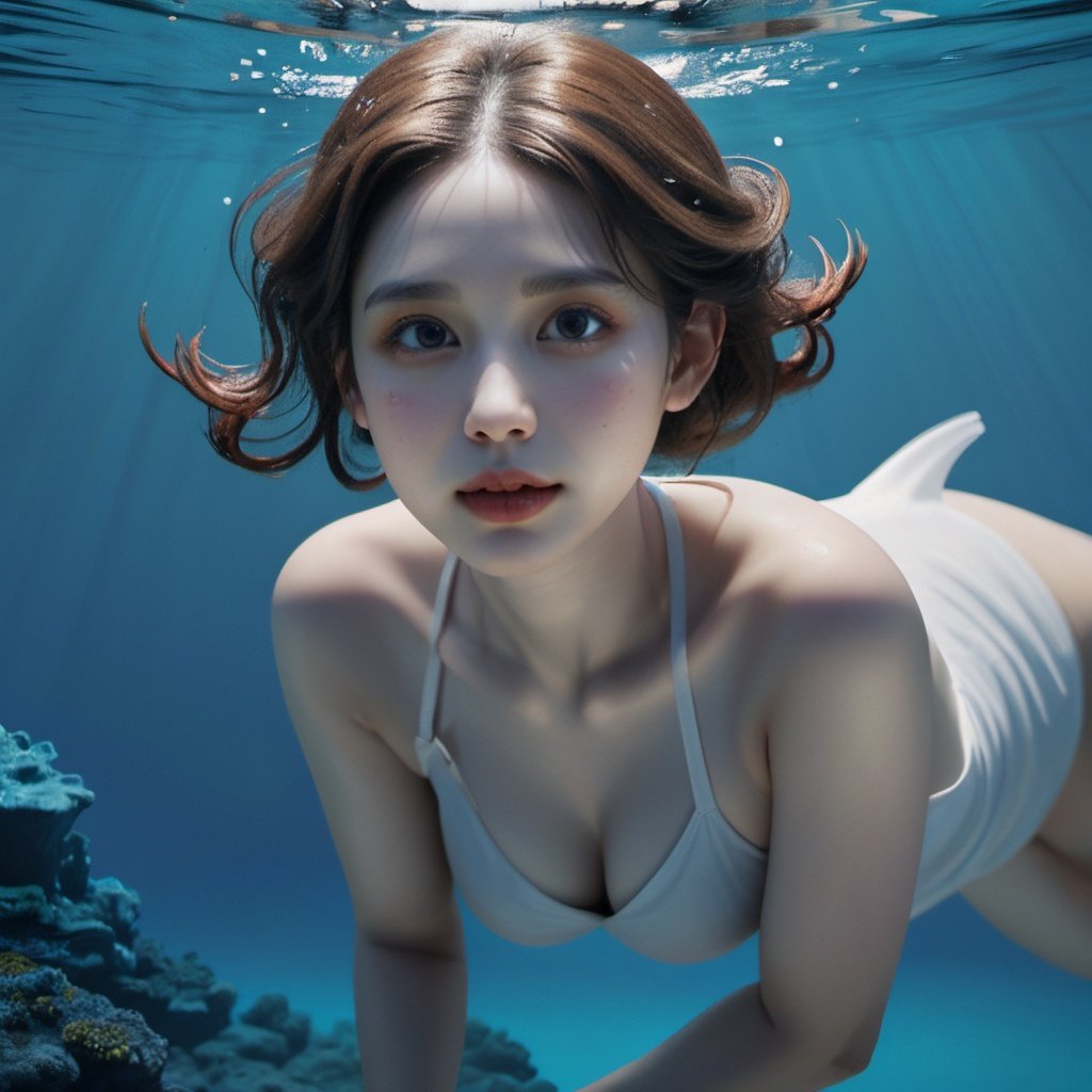 1 girl, underwater,full body, nice hands, nice face