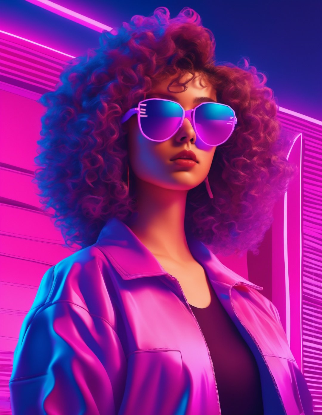 vaporwave style,  1girl,  solo by Goofy Ai on Tensor.Art