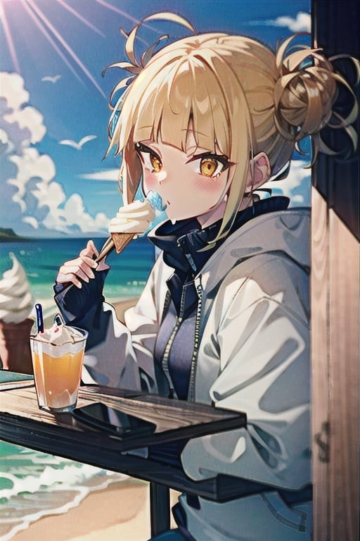 Himiko toga, female_solo, eat icecream, oceanworld 