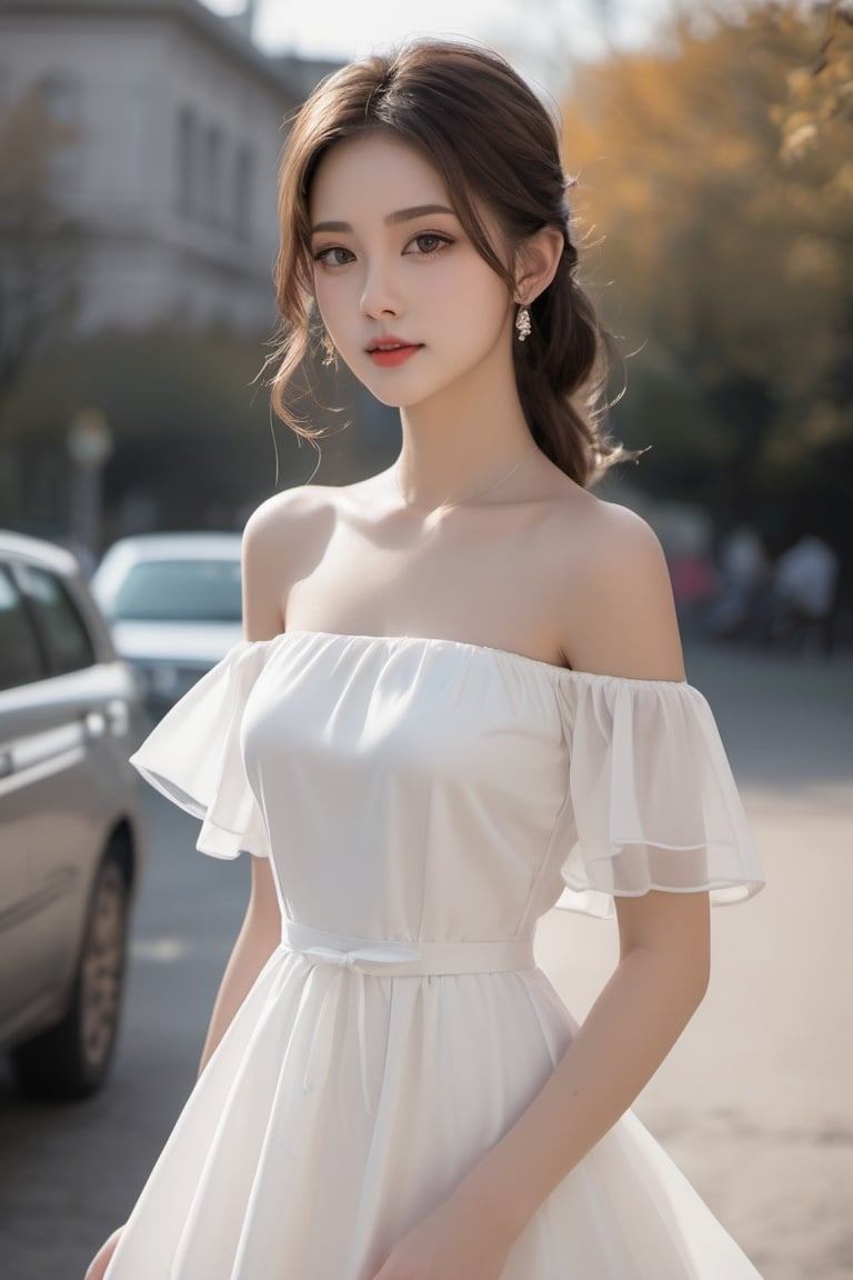 1girl,White Dress