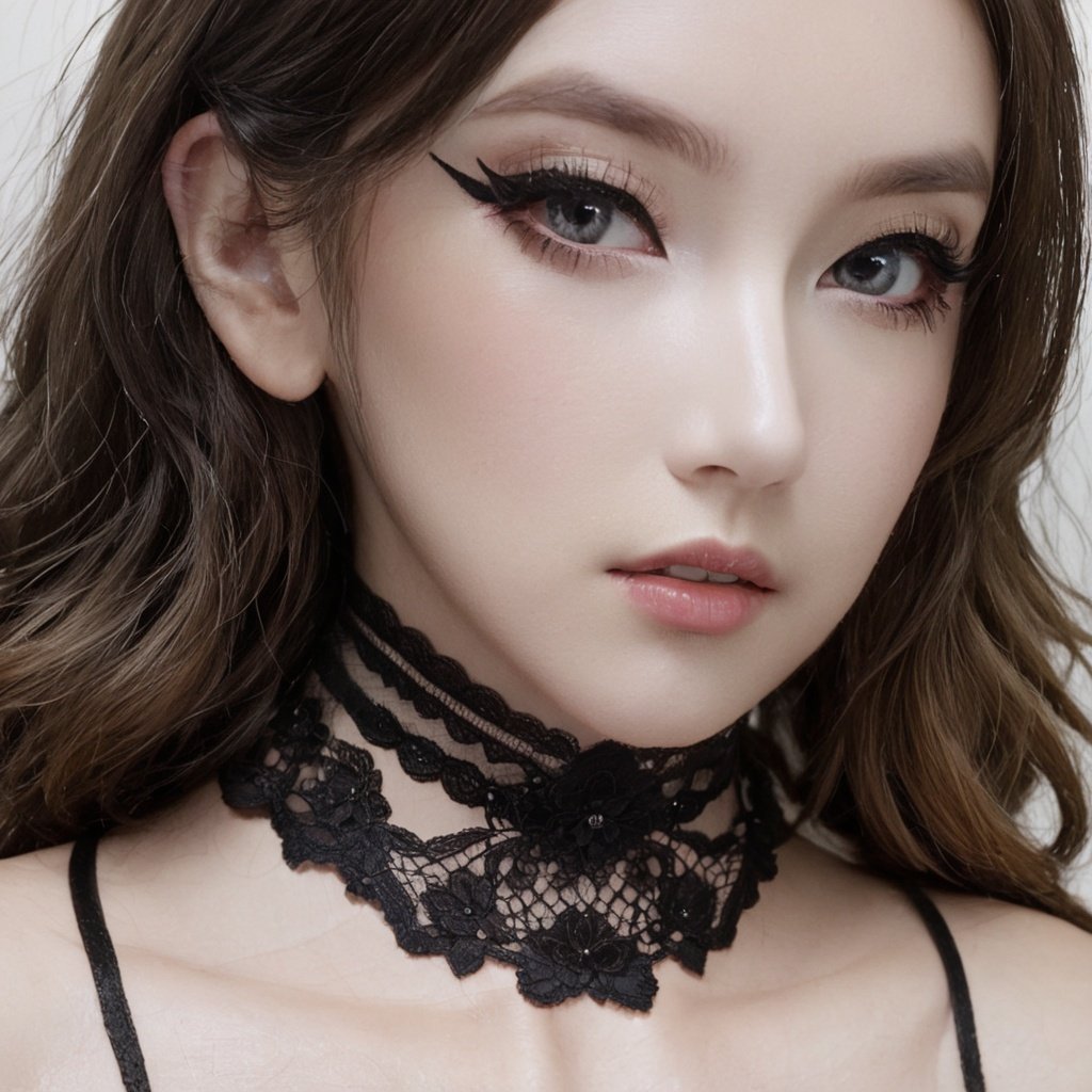 masterpiece, best quality, 1girl, <lora:kwFemaleBeta36_SDXL_v1:1>, black lace, choker