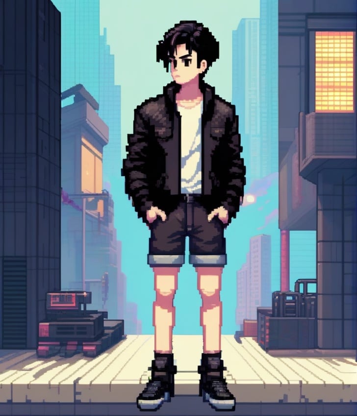 pixel art,  solo,  1boy by LahIntheFutureland on Tensor.Art