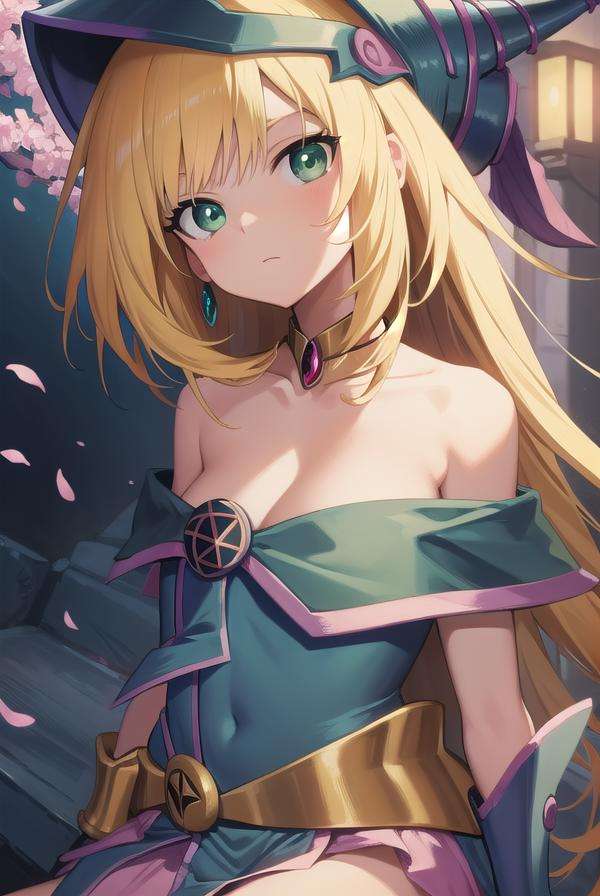 darkmagiciangirl, <lora:darkmagiciangirltest:1>,dark magician girl, blonde hair, choker, (green eyes:1.5), long hair,BREAK bare shoulders, blue footwear, blush, blush stickers, cleavage, collarbone, duel monster, hat, off shoulder, pentacle, wizard hat,BREAK looking at viewer,BREAK outdoors, city,BREAK <lora:GoodHands-vanilla:1>, (masterpiece:1.2), best quality, high resolution, unity 8k wallpaper, (illustration:0.8), (beautiful detailed eyes:1.6), extremely detailed face, perfect lighting, extremely detailed CG, (perfect hands, perfect anatomy),