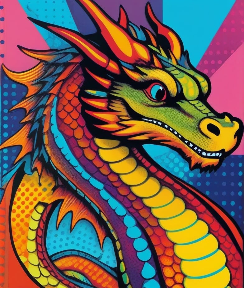 dragon,  pop style,  pop art on Tensor.Art