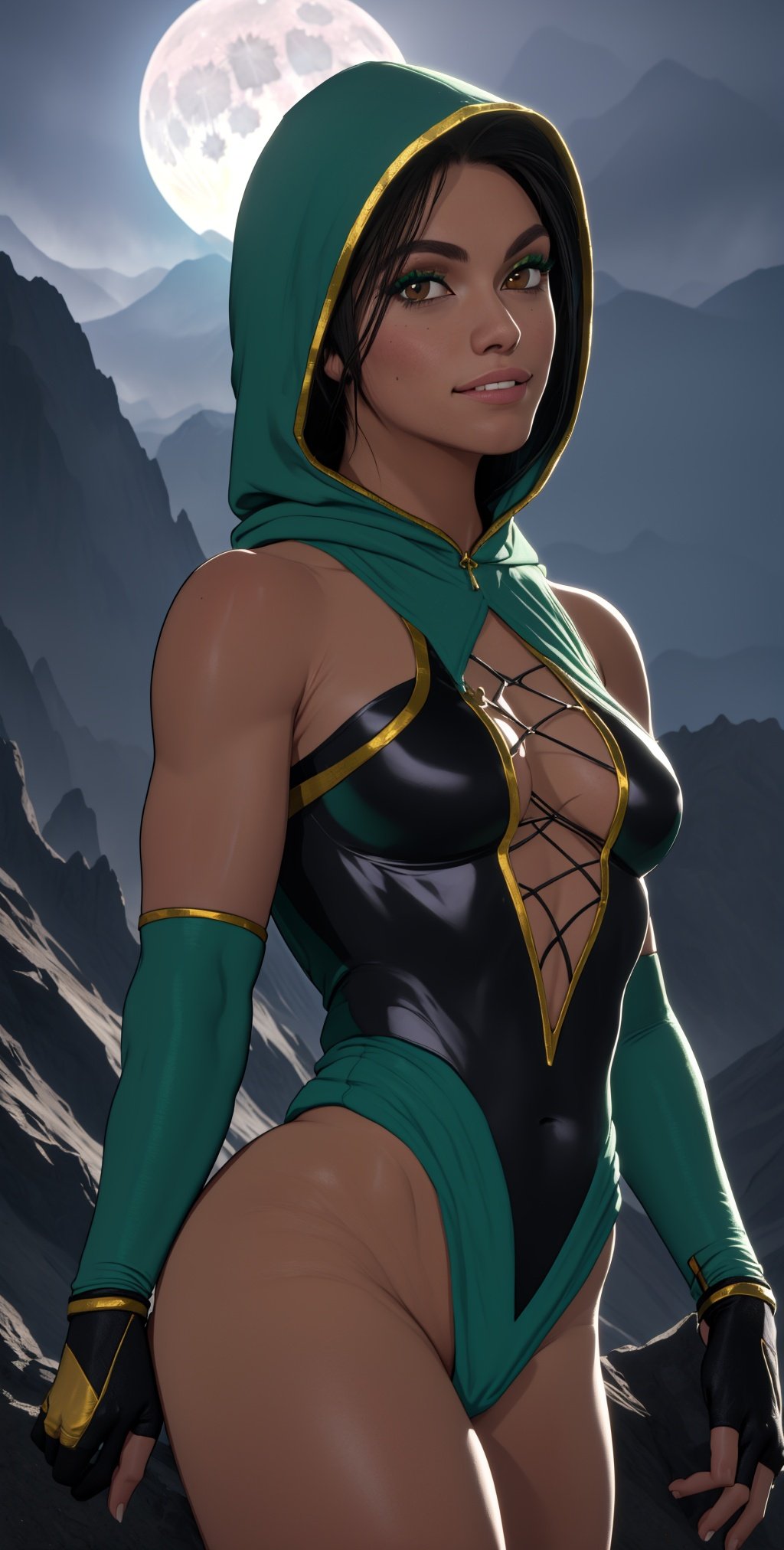 Jade,  black hair,  brown eyes by eboyzane on Tensor.Art