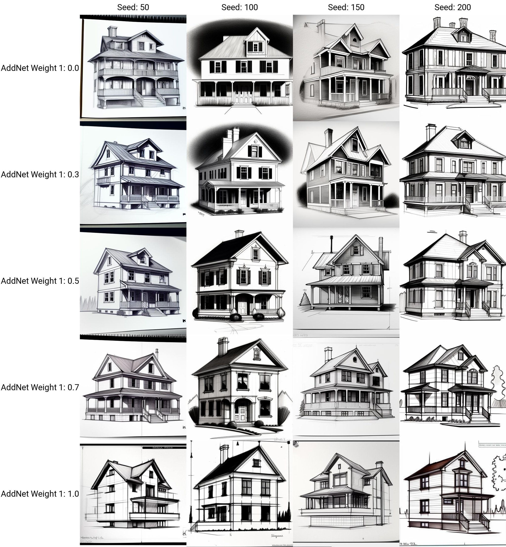 pencil sketch of a house by Ciro Negrogni on Tensor.Art