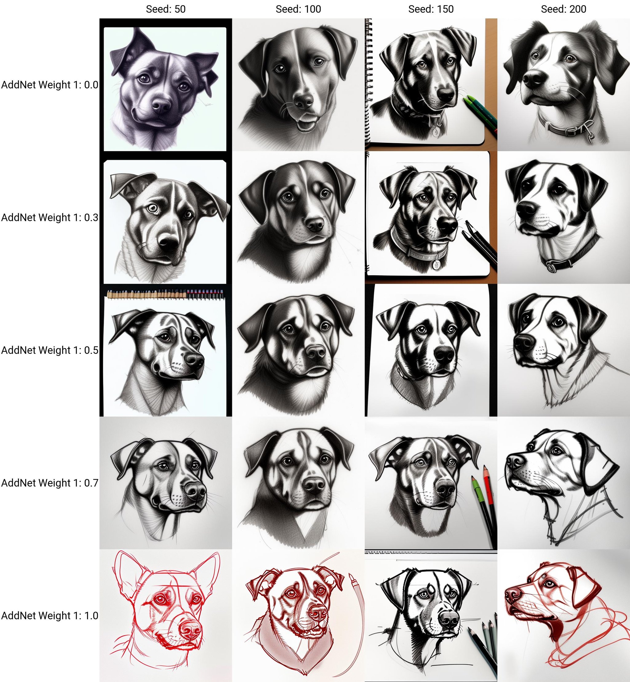 pencil sketch of a dog by Ciro Negrogni on Tensor.Art