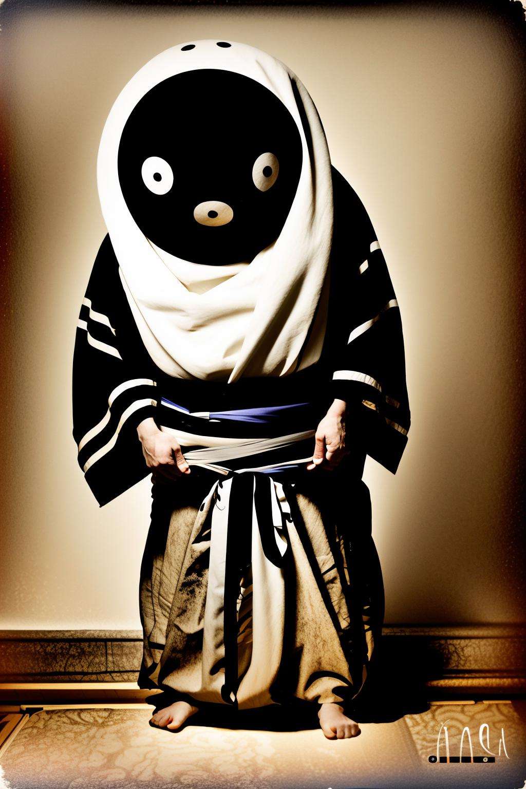 yokai , a yokai in a costume, art photography