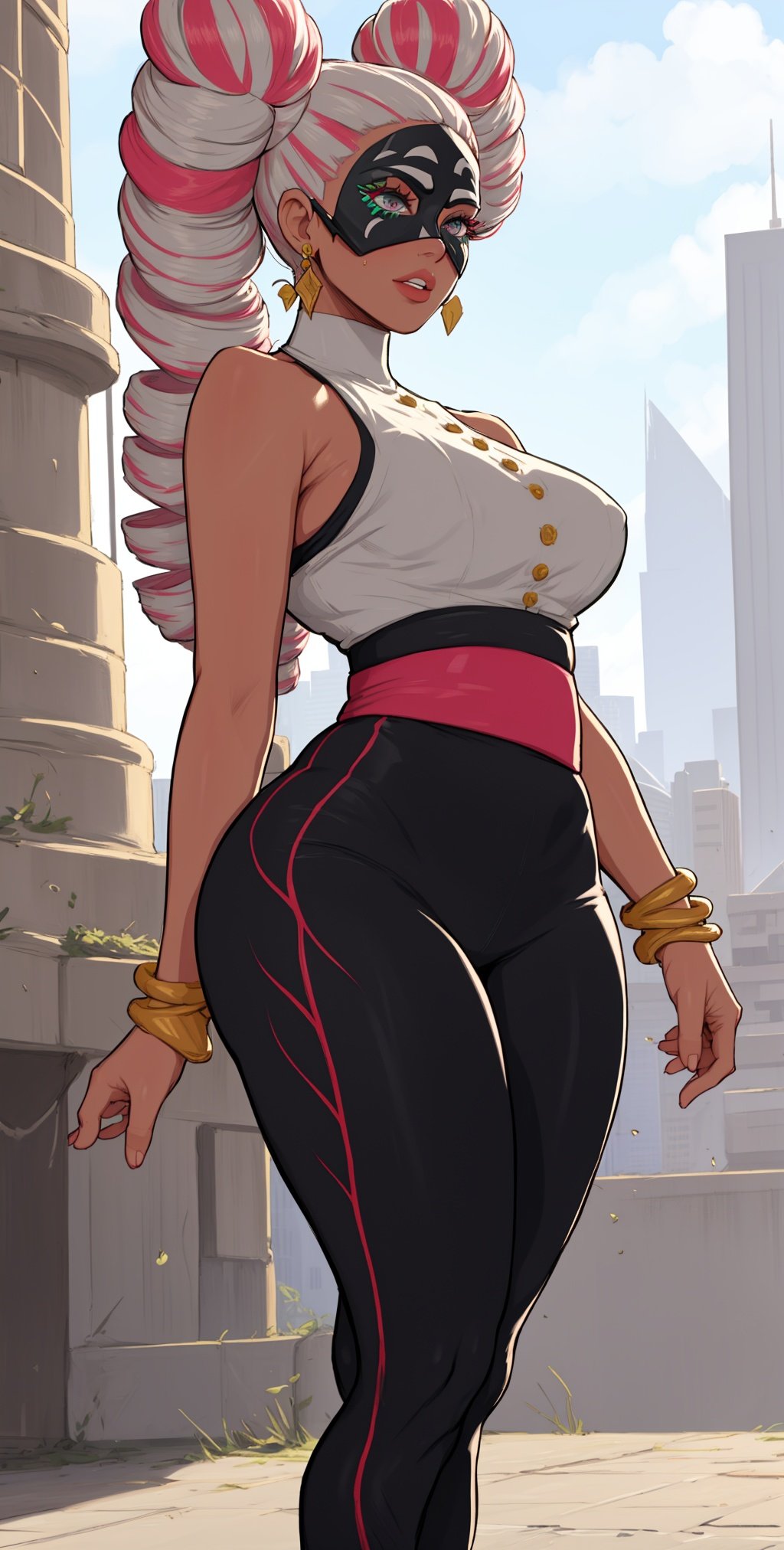 Twintelle,  long twin drill hair,  multicolored hair by eboyzane on Tensor.Art