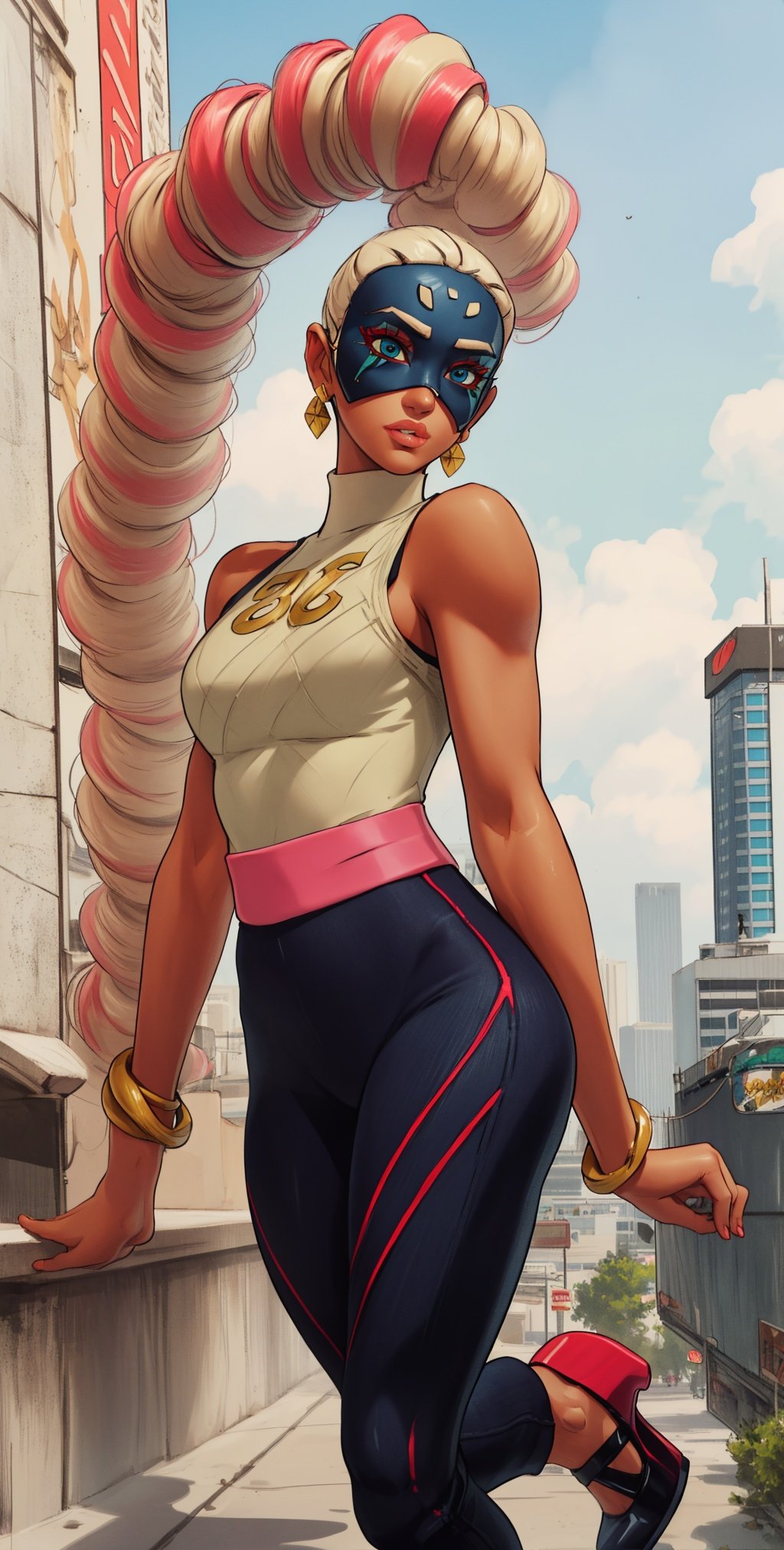 Twintelle,  long twin drill hair,  multicolored hair by eboyzane on Tensor.Art