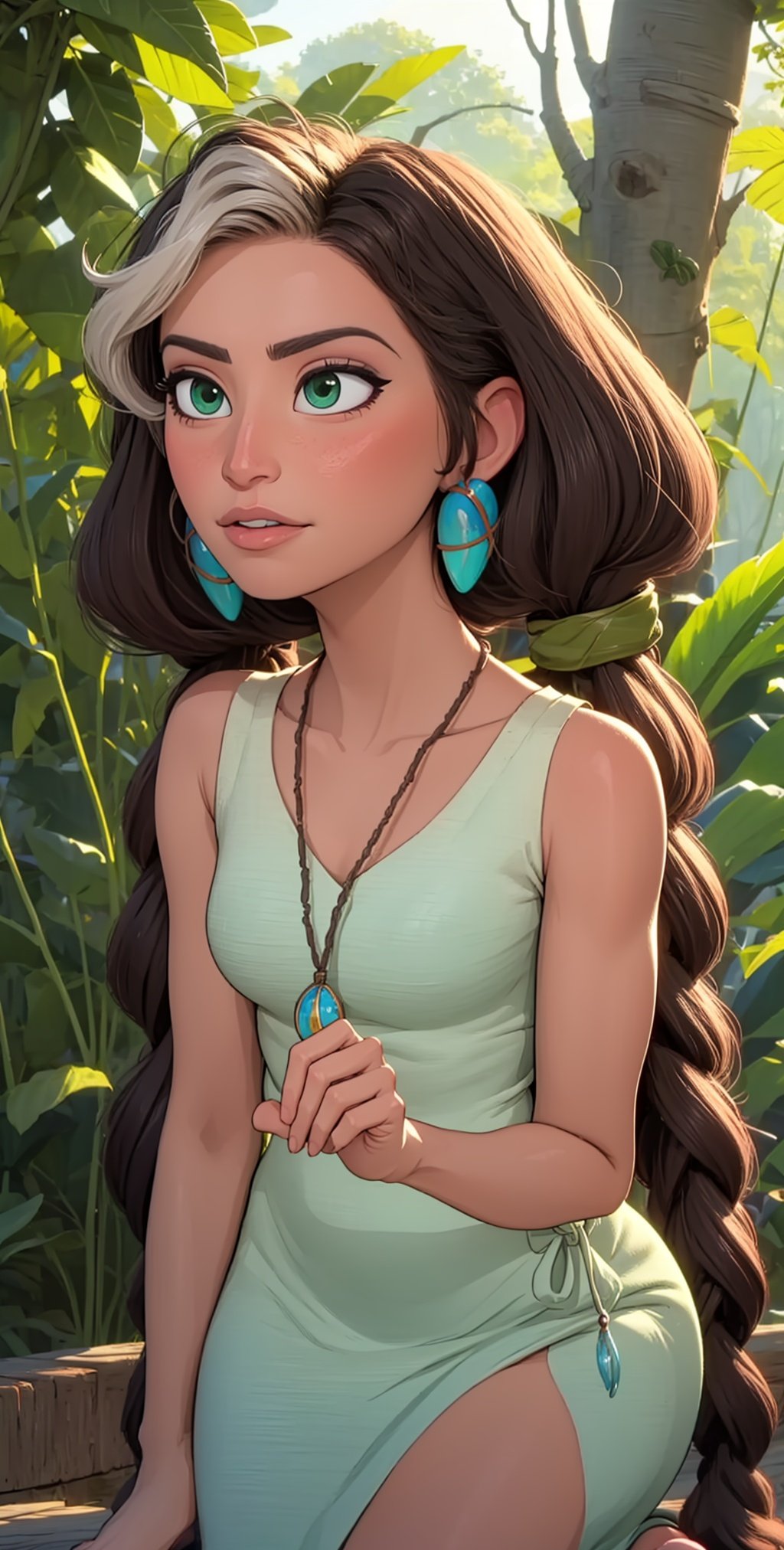 Hope,  long hair,  green eyes by eboyzane on Tensor.Art