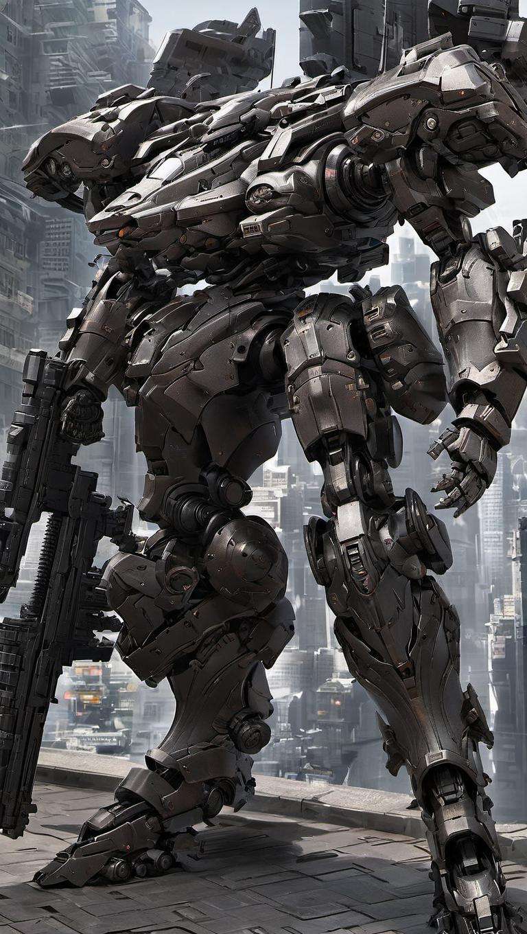 mecha robot,  mecha armor,  full armor by Alpharius67 on Tensor.Art