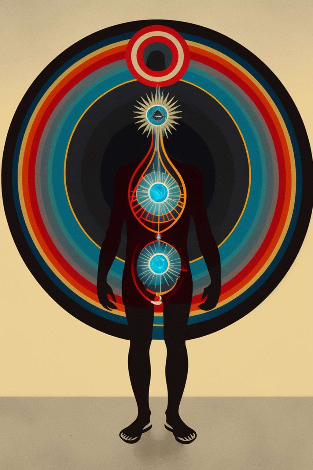 a man standing in front of a circle by Ciro Negrogni on Tensor.Art