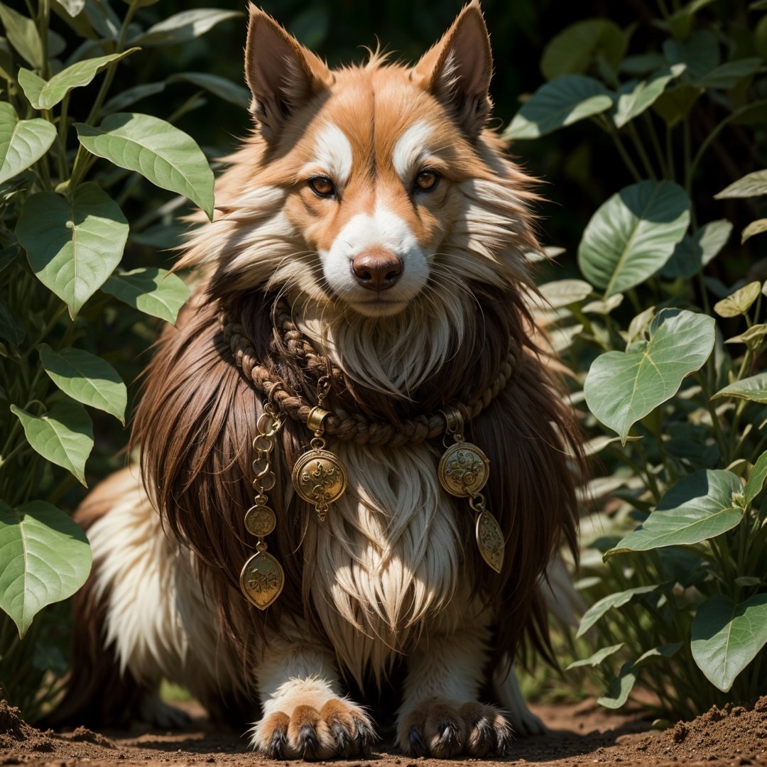 an awarded photography of Queek Headtaker - A skaven warlord with mottled fur, beady red eyes, and adorned with trophies of his defeated foes., at Evapotranspiration: The process by which water evaporates from the soil and transpires from plants. , masterpiece, ultrasharp, depth of field and boekh, best quality,