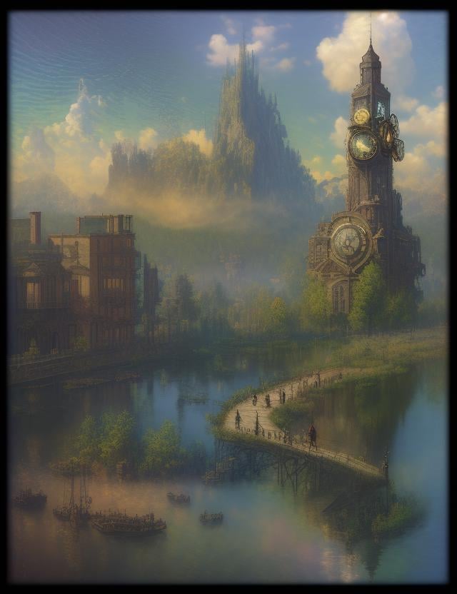 scenery,  Impressionism, by DonMischo on Tensor.Art