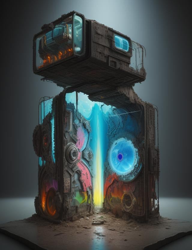 scenery,  Hyperpop Art,  Post-Apocalyptic by DonMischo on Tensor.Art