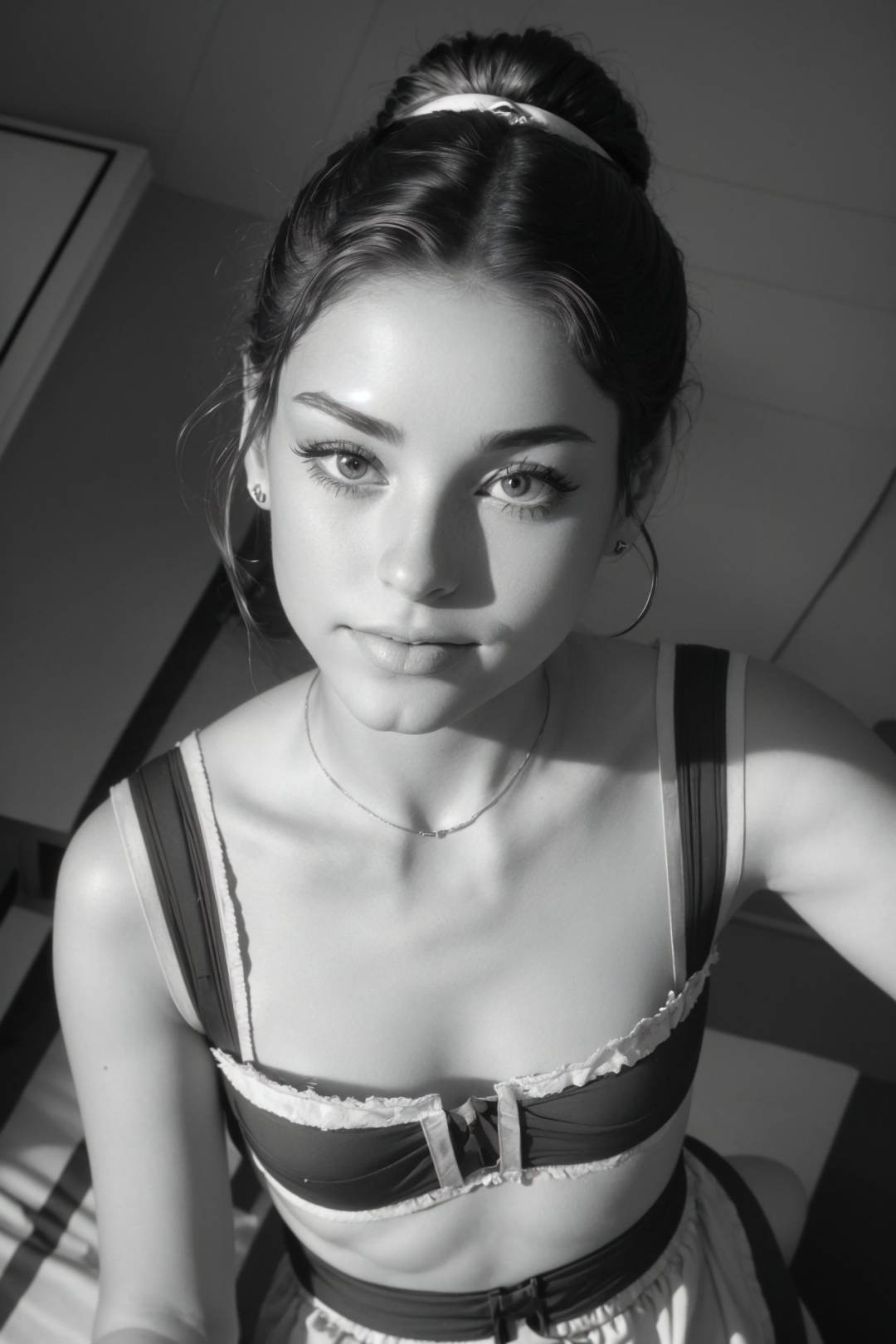 photo of CandelaGallo wearing makeup,  she is wearing dirndl,  she is wearing wristband by demoran on Tensor.Art