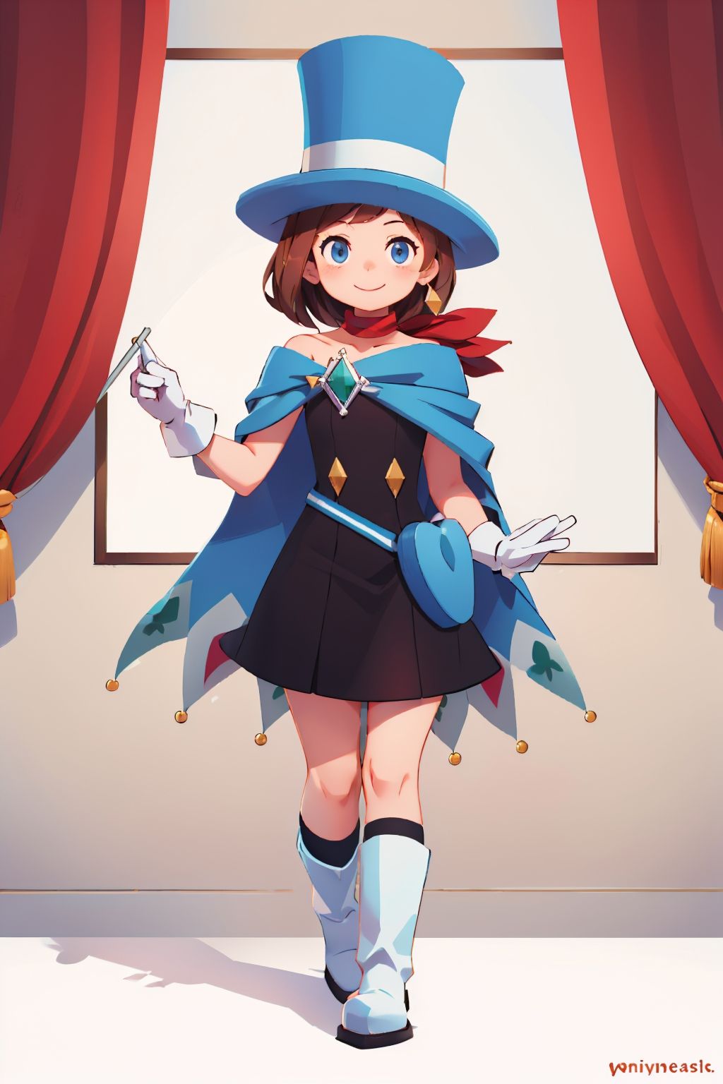 solo,  1girl,  trucy wright by justTNP on Tensor.Art