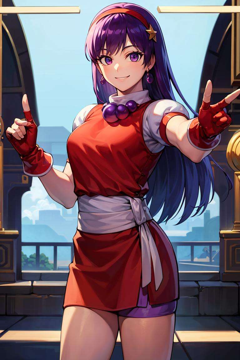 ((masterpiece,best quality)), absurdres,<lora:Athena_Asamiya:0.7>, Athena_Asamiya, solo, smiling, looking at viewer, cowboy shot, cinematic composition, dynamic pose,