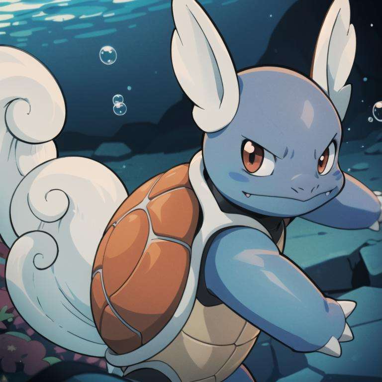 centered, award winning photo, (looking at viewer:1.2), |  Wartortle_Pokemon, |underwater, bubbles, | bokeh, depth of field, cinematic composition, | <lora:Wartortle_Pokemon_Anime:0.8>