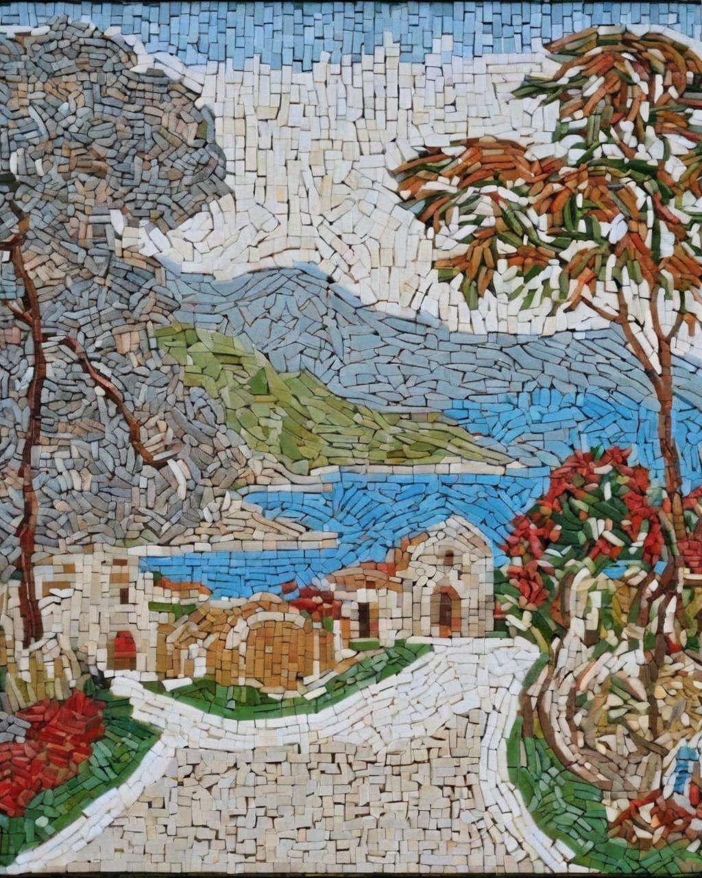 mosaic of a nice landscape by Ciro Negrogni on Tensor.Art