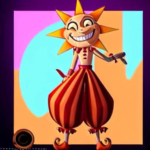 yellow body,  red clothing,  Daycare Attendant FNAF by RAYTRAC3R on Tensor.Art