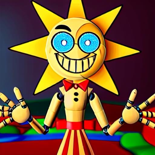 Daycare Attendant FNAF,  (SunFNAF),  animatronic by RAYTRAC3R on Tensor.Art