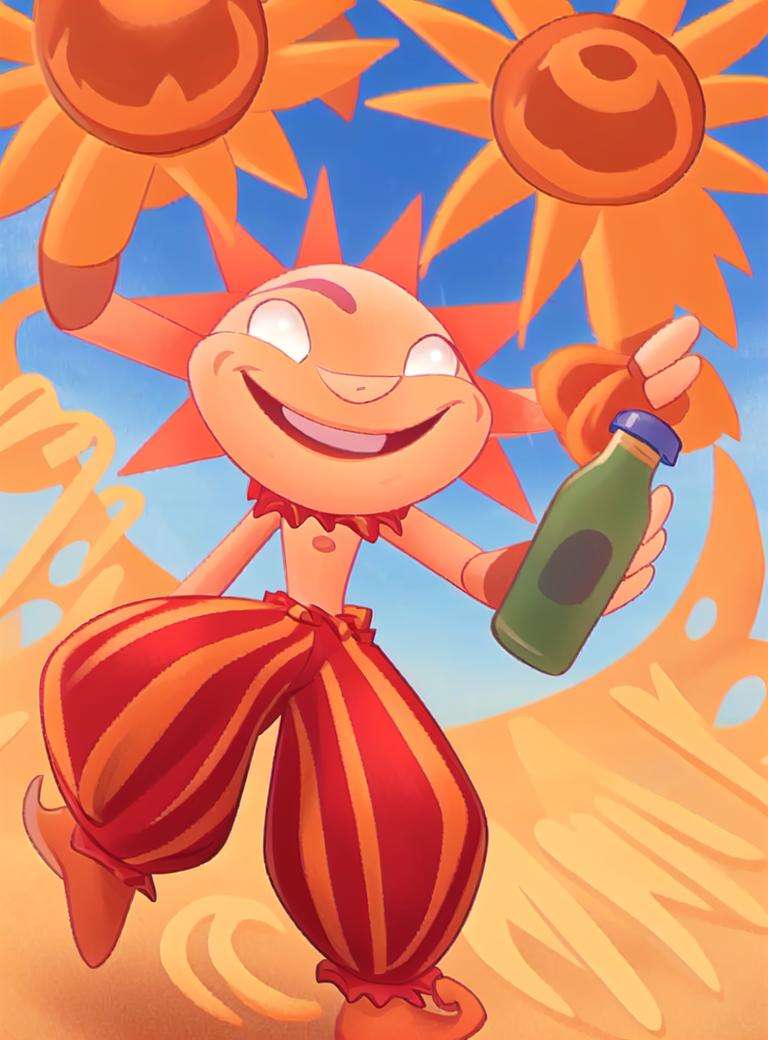 SunFNAF,  bell,  red clothing by RAYTRAC3R on Tensor.Art